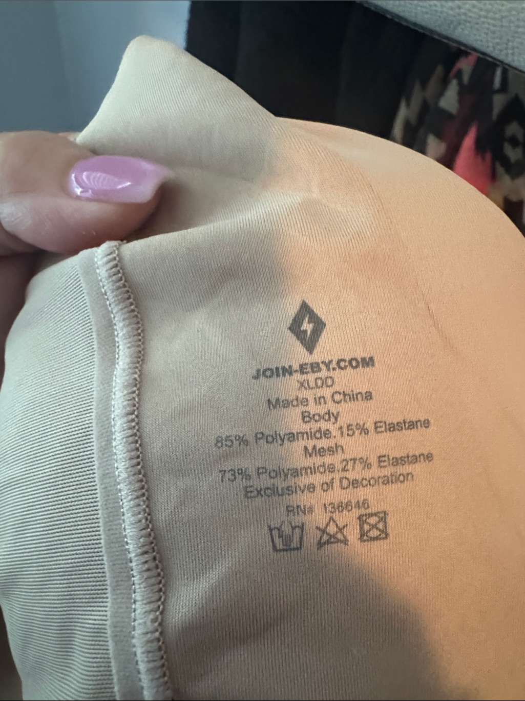 Eby Everyday Seamless Wireless Bra In Nude Xldd Euc — image 4 of 7
